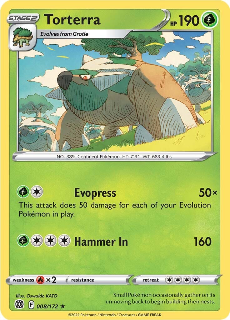 Torterra (008/172) [Sword & Shield: Brilliant Stars] Pokemon Single Pokémon  | Multizone: Comics And Games
