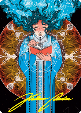 Memory Lapse Art Card (Gold-Stamped Signature) [Strixhaven: School of Mages Art Series] MTG Single Magic: The Gathering  | Multizone: Comics And Games