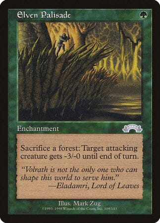 Elven Palisade [Exodus] MTG Single Magic: The Gathering  | Multizone: Comics And Games