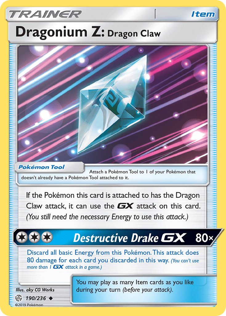 Dragonium Z: Dragon Claw (190/236) [Sun & Moon: Cosmic Eclipse] Pokemon Single Pokémon  | Multizone: Comics And Games