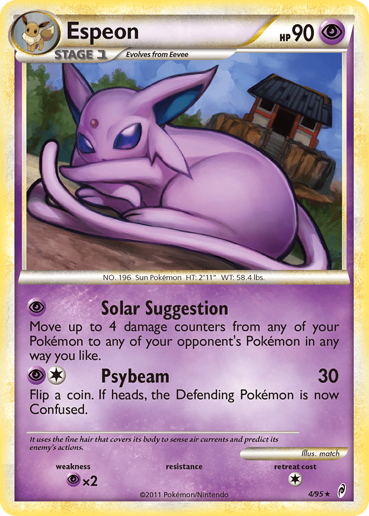 Espeon (4/95) [HeartGold & SoulSilver: Call of Legends] Pokemon Single Pokémon  | Multizone: Comics And Games