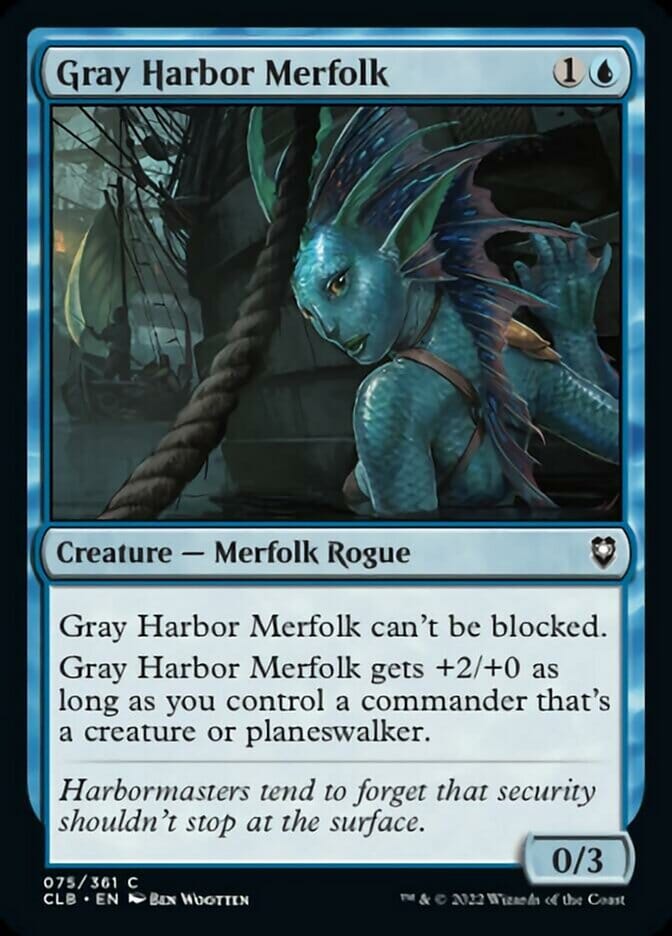 Gray Harbor Merfolk [Commander Legends: Battle for Baldur's Gate] MTG Single Magic: The Gathering  | Multizone: Comics And Games