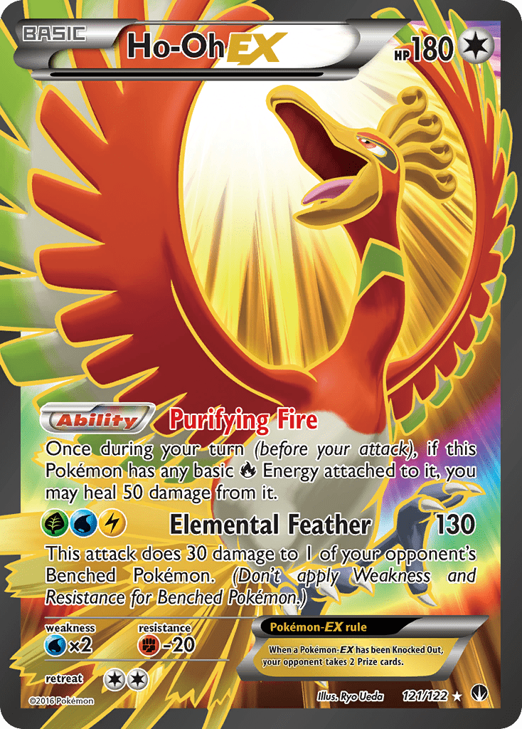 Ho-Oh EX (121/122) [XY: BREAKpoint] Pokemon Single Pokémon  | Multizone: Comics And Games