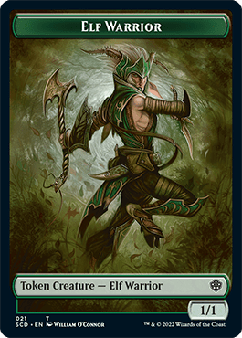 Elf Warrior // Soldier Double-Sided Token [Starter Commander Decks] MTG Single Magic: The Gathering  | Multizone: Comics And Games