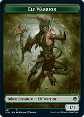 Elf Warrior // Soldier Double-Sided Token [Starter Commander Decks] MTG Single Magic: The Gathering  | Multizone: Comics And Games