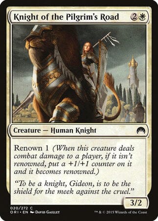 Knight of the Pilgrim's Road [Magic Origins] MTG Single Magic: The Gathering  | Multizone: Comics And Games