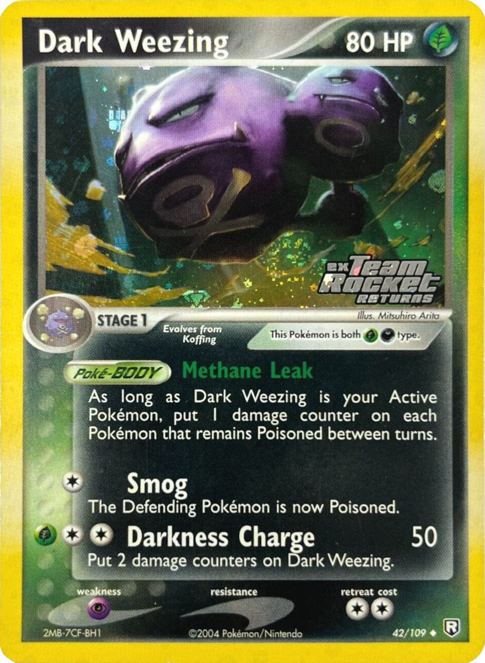 Dark Weezing (42/109) (Stamped) [EX: Team Rocket Returns] Pokemon Single Pokémon  | Multizone: Comics And Games