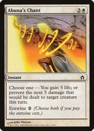 Abuna's Chant [Fifth Dawn] MTG Single Magic: The Gathering  | Multizone: Comics And Games