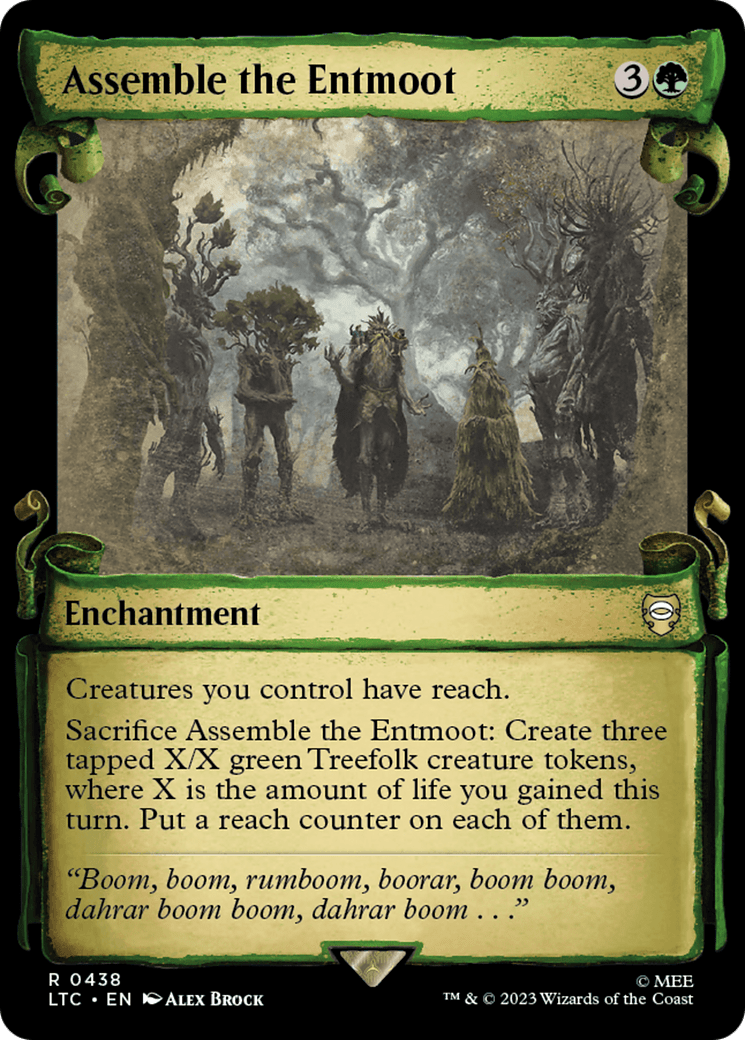 Assemble the Entmoot [The Lord of the Rings: Tales of Middle-Earth Commander Showcase Scrolls] MTG Single Magic: The Gathering  | Multizone: Comics And Games