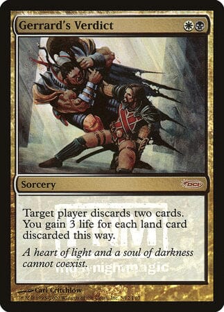 Gerrard's Verdict [Friday Night Magic 2007] MTG Single Magic: The Gathering  | Multizone: Comics And Games
