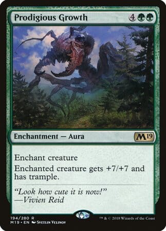 Prodigious Growth [Core Set 2019] MTG Single Magic: The Gathering  | Multizone: Comics And Games