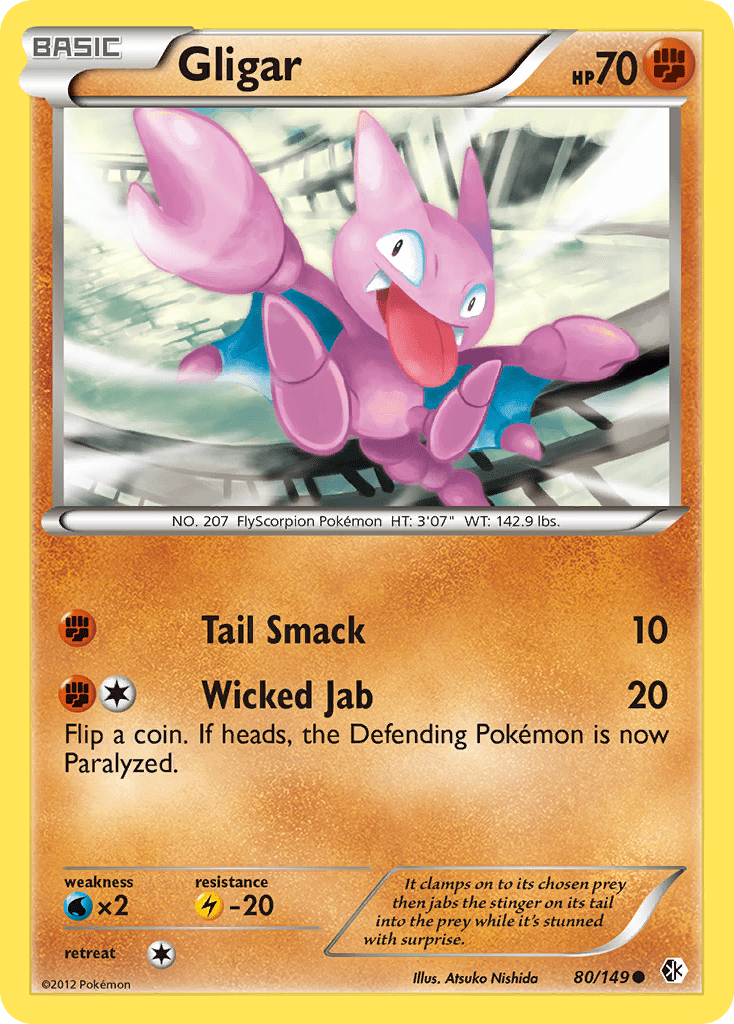 Gligar (80/149) [Black & White: Boundaries Crossed] Pokemon Single Pokémon  | Multizone: Comics And Games