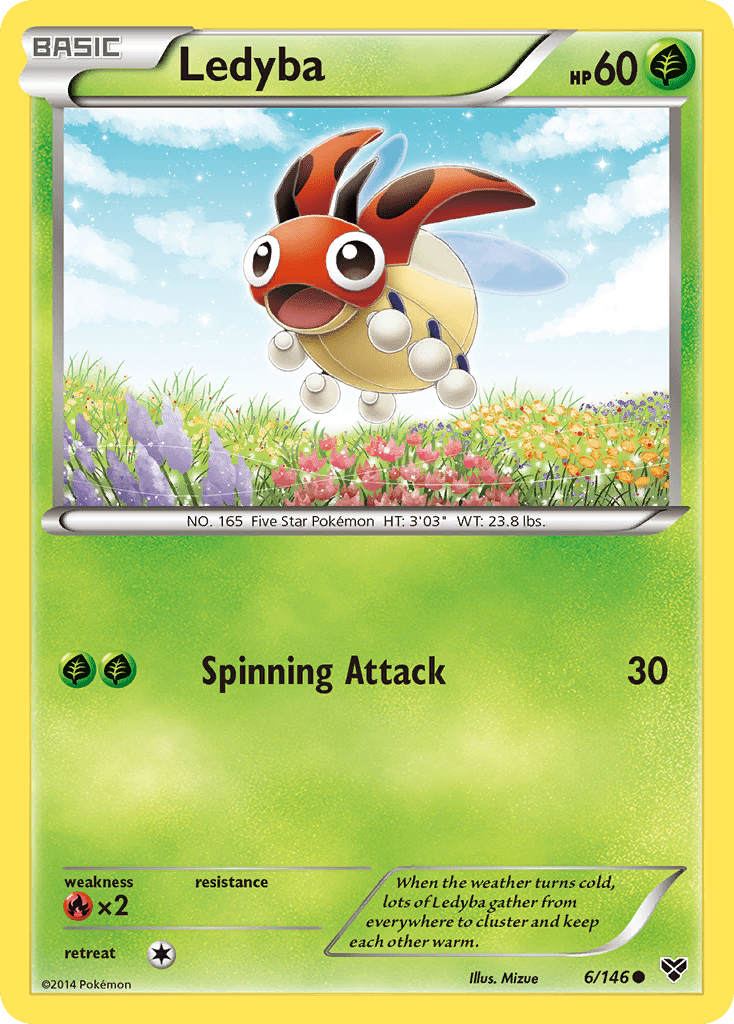 Ledyba (6/146) [XY: Base Set] Pokemon Single Pokémon  | Multizone: Comics And Games