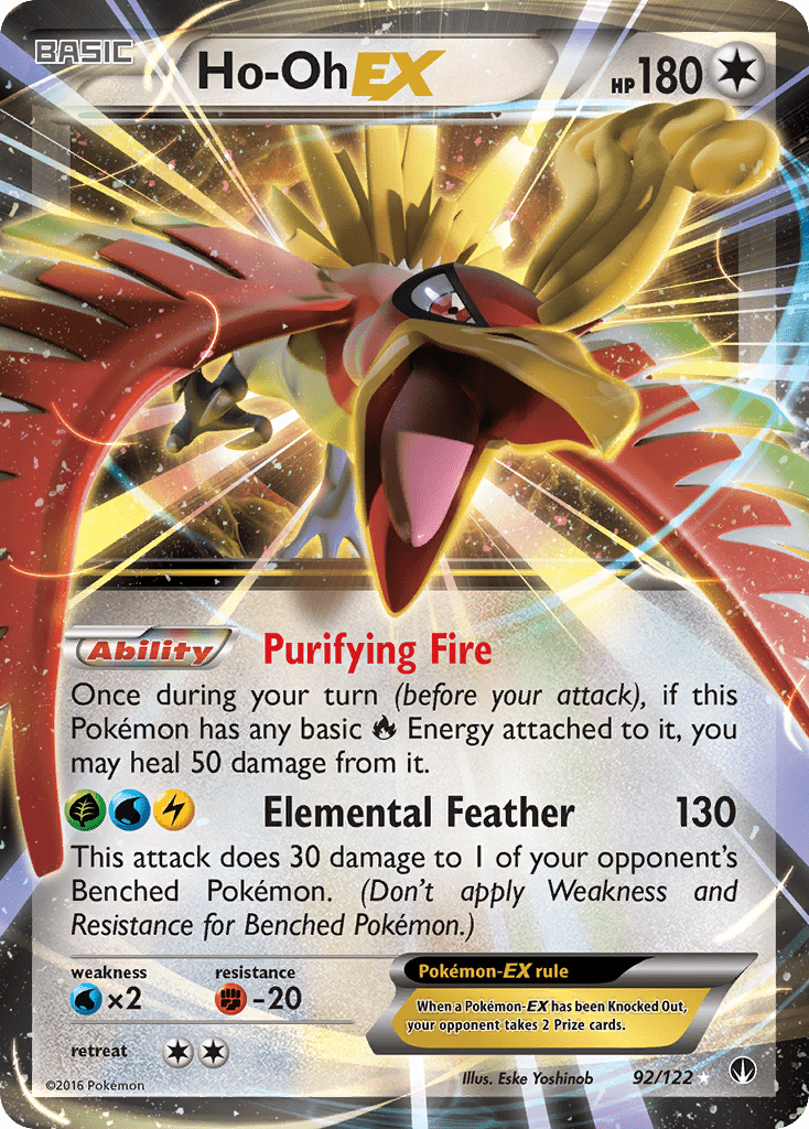 Ho-Oh EX (92/122) [XY: BREAKpoint] Pokemon Single Pokémon  | Multizone: Comics And Games