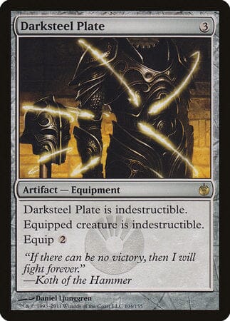 Darksteel Plate [Mirrodin Besieged] MTG Single Magic: The Gathering  | Multizone: Comics And Games