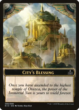 City's Blessing Token (006) [Rivals of Ixalan Tokens] MTG Single Magic: The Gathering  | Multizone: Comics And Games