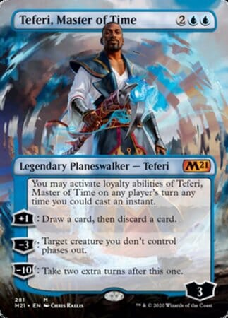 Teferi, Master of Time (Borderless) [Core Set 2021] MTG Single Magic: The Gathering  | Multizone: Comics And Games
