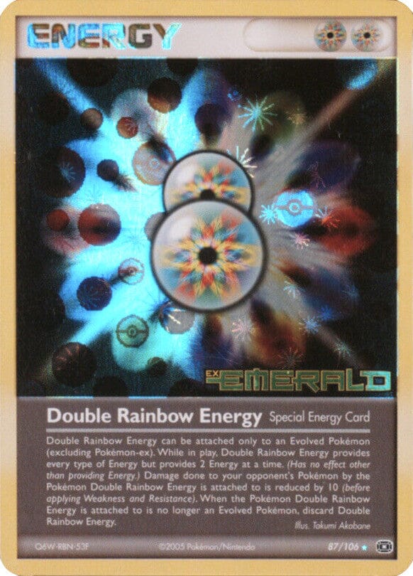 Double Rainbow Energy (87/106) (Stamped) [EX: Emerald] Pokemon Single Pokémon  | Multizone: Comics And Games
