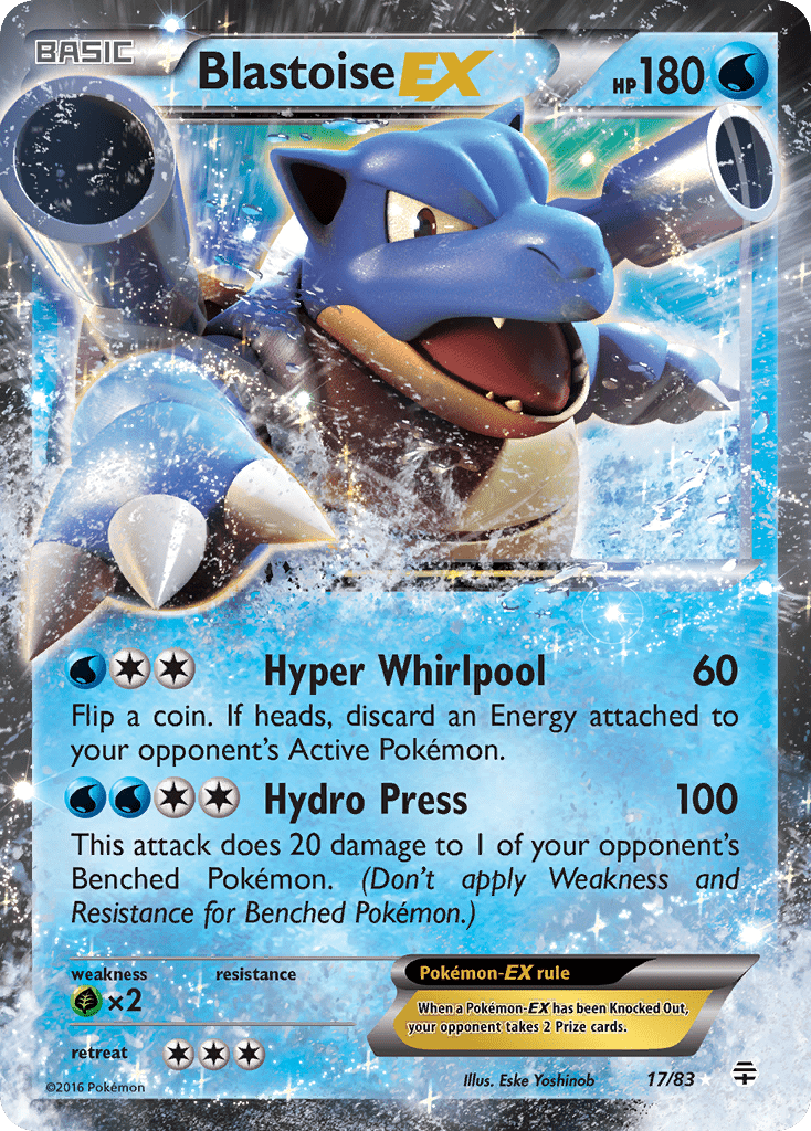 Blastoise EX (17/83) [XY: Generations] Pokemon Single Pokémon  | Multizone: Comics And Games