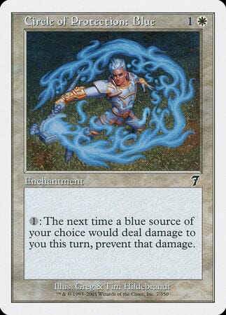 Circle of Protection: Blue [Seventh Edition] MTG Single Magic: The Gathering  | Multizone: Comics And Games