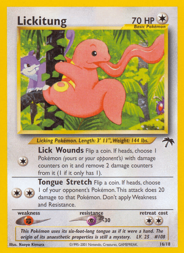 Lickitung (16/18) [Southern Islands] Pokemon Single Pokémon  | Multizone: Comics And Games