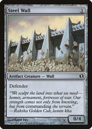 Steel Wall [Duel Decks: Elspeth vs. Tezzeret] MTG Single Magic: The Gathering  | Multizone: Comics And Games