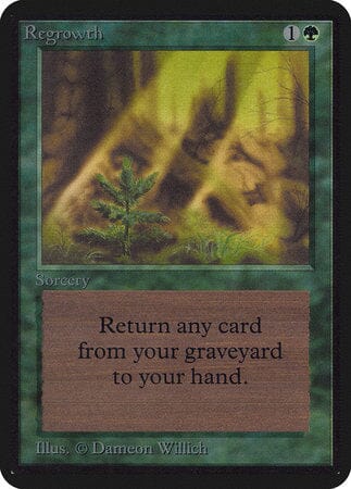 Regrowth [Limited Edition Alpha] MTG Single Magic: The Gathering  | Multizone: Comics And Games