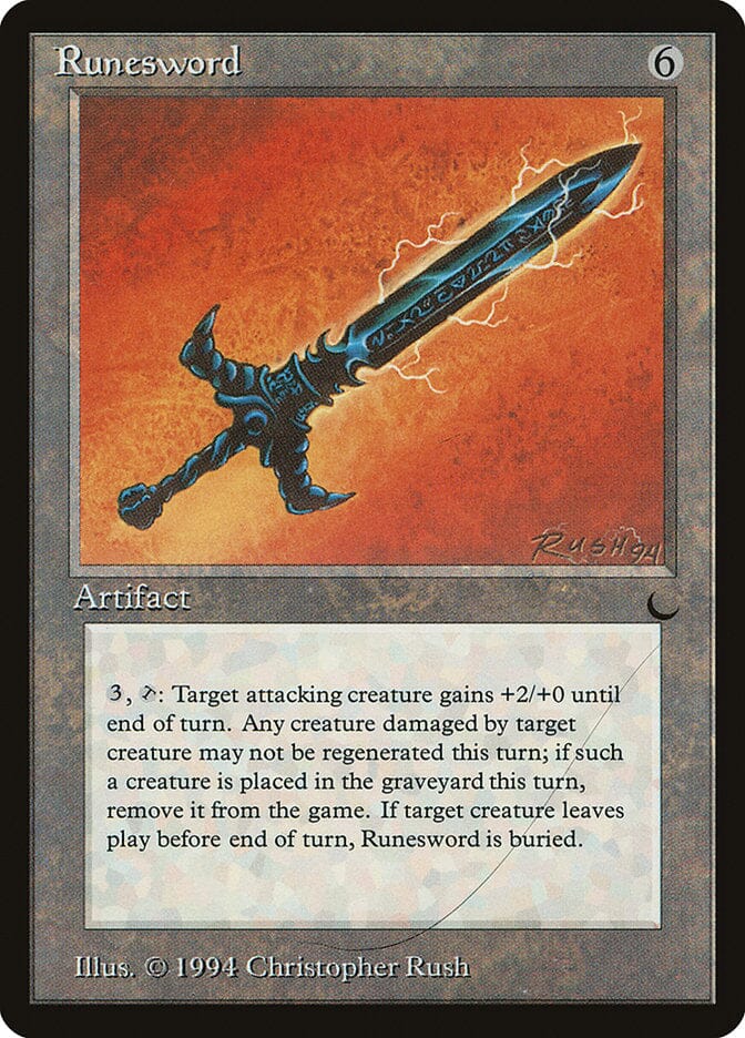 Runesword (Misprinted) [The Dark] MTG Single Magic: The Gathering  | Multizone: Comics And Games