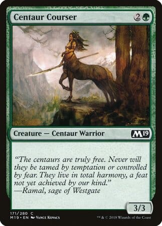 Centaur Courser [Core Set 2019] MTG Single Magic: The Gathering  | Multizone: Comics And Games