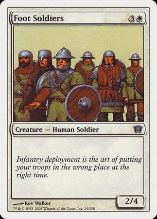Foot Soldiers [Ninth Edition] MTG Single Magic: The Gathering  | Multizone: Comics And Games