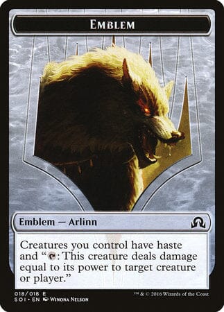 Emblem - Arlinn Kord [Shadows over Innistrad Tokens] MTG Single Magic: The Gathering  | Multizone: Comics And Games