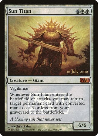 Sun Titan [Magic 2011 Promos] MTG Single Magic: The Gathering  | Multizone: Comics And Games