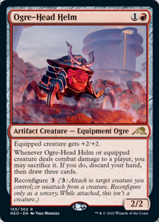 Ogre-Head Helm (Promo Pack) [Kamigawa: Neon Dynasty Promos] MTG Single Magic: The Gathering  | Multizone: Comics And Games