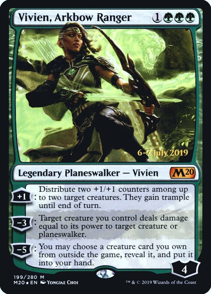 Vivien, Arkbow Ranger [Core Set 2020 Prerelease Promos] MTG Single Magic: The Gathering  | Multizone: Comics And Games