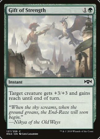 Gift of Strength [Ravnica Allegiance] MTG Single Magic: The Gathering  | Multizone: Comics And Games