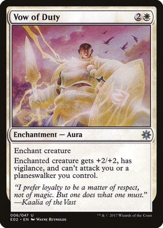 Vow of Duty [Explorers of Ixalan] MTG Single Magic: The Gathering  | Multizone: Comics And Games