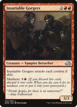 Insatiable Gorgers [Eldritch Moon] MTG Single Magic: The Gathering  | Multizone: Comics And Games