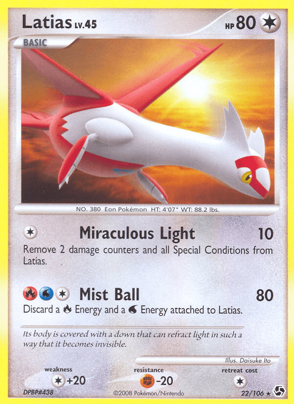 Latias (22/106) [Diamond & Pearl: Great Encounters] Pokemon Single Pokémon  | Multizone: Comics And Games