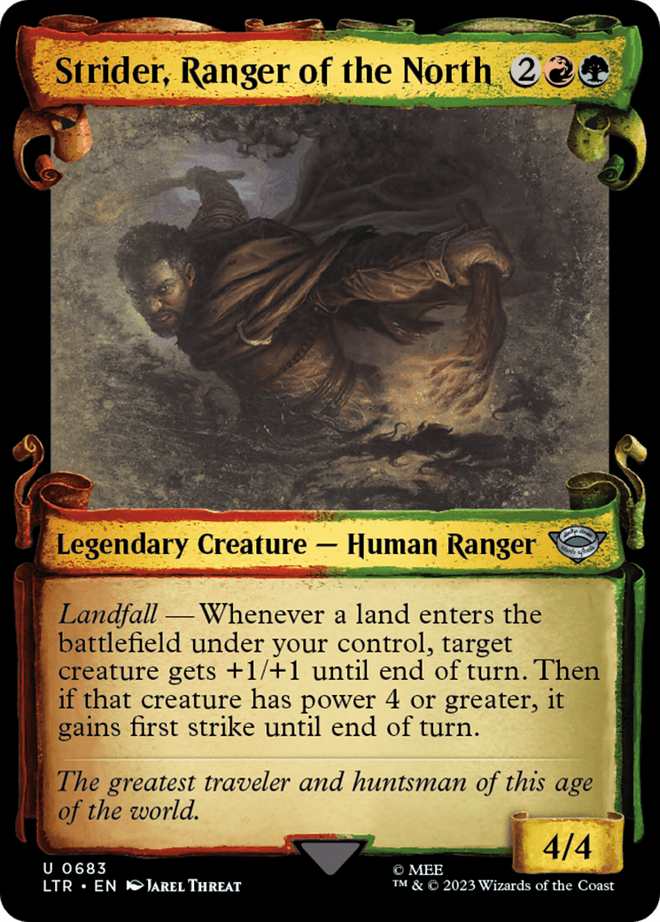 Strider, Ranger of the North [The Lord of the Rings: Tales of Middle-Earth Showcase Scrolls] MTG Single Magic: The Gathering  | Multizone: Comics And Games