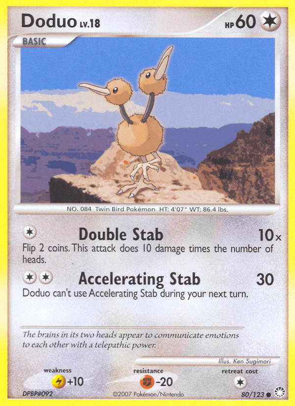 Doduo (80/123) [Diamond & Pearl: Mysterious Treasures] Pokemon Single Pokémon  | Multizone: Comics And Games