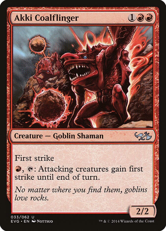 Akki Coalflinger (Elves vs. Goblins) [Duel Decks Anthology] MTG Single Magic: The Gathering  | Multizone: Comics And Games