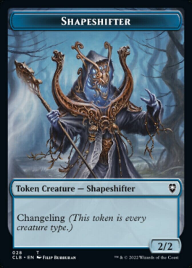 Shapeshifter (024) // Shapeshifter (028) Double-sided Token [Commander Legends: Battle for Baldur's Gate Tokens] MTG Single Magic: The Gathering  | Multizone: Comics And Games