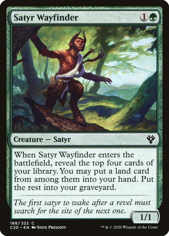 Satyr Wayfinder [Commander 2020] MTG Single Magic: The Gathering  | Multizone: Comics And Games