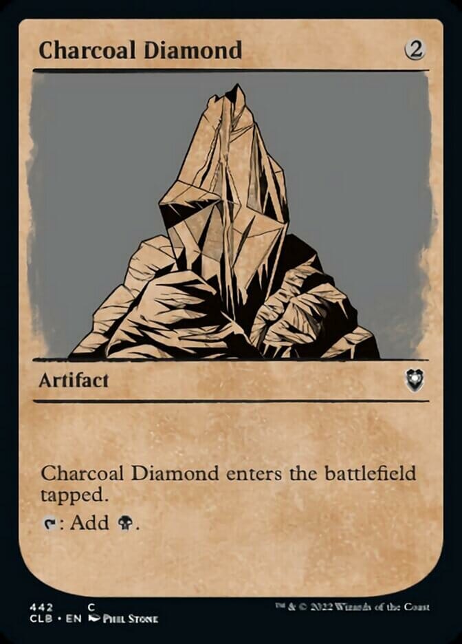 Charcoal Diamond (Showcase) [Commander Legends: Battle for Baldur's Gate] MTG Single Magic: The Gathering  | Multizone: Comics And Games