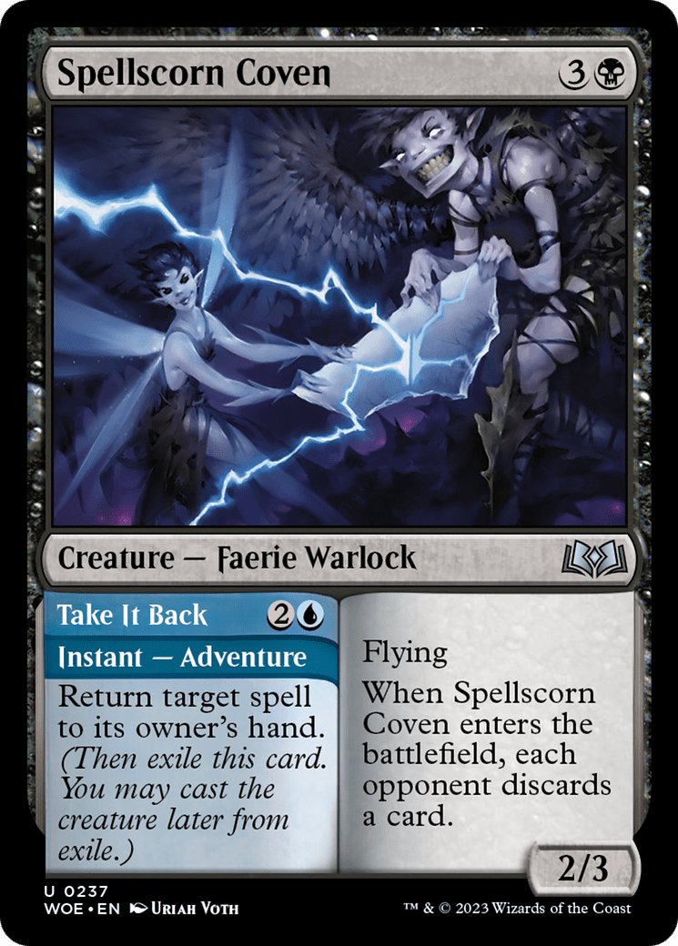 Spellscorn Coven // Take It Back [Wilds of Eldraine] MTG Single Magic: The Gathering  | Multizone: Comics And Games