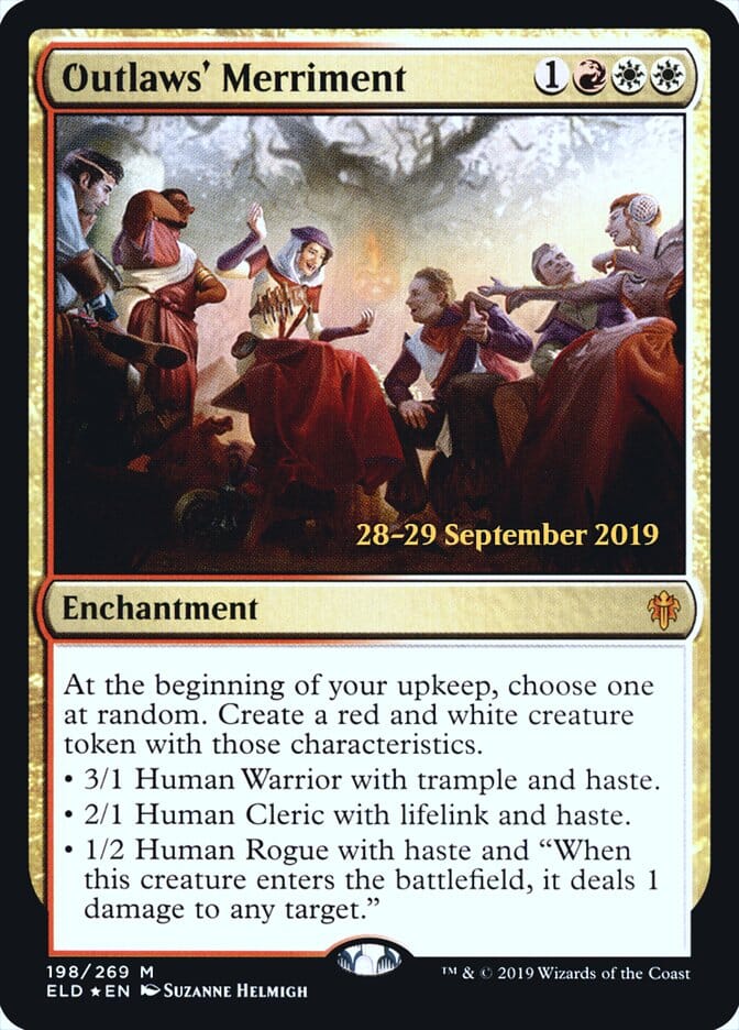 Outlaws' Merriment [Throne of Eldraine Prerelease Promos] MTG Single Magic: The Gathering  | Multizone: Comics And Games