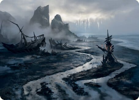 Shipwreck Marsh Art Card [Innistrad: Midnight Hunt Art Series] MTG Single Magic: The Gathering  | Multizone: Comics And Games