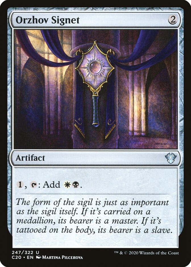 Orzhov Signet [Commander 2020] MTG Single Magic: The Gathering  | Multizone: Comics And Games