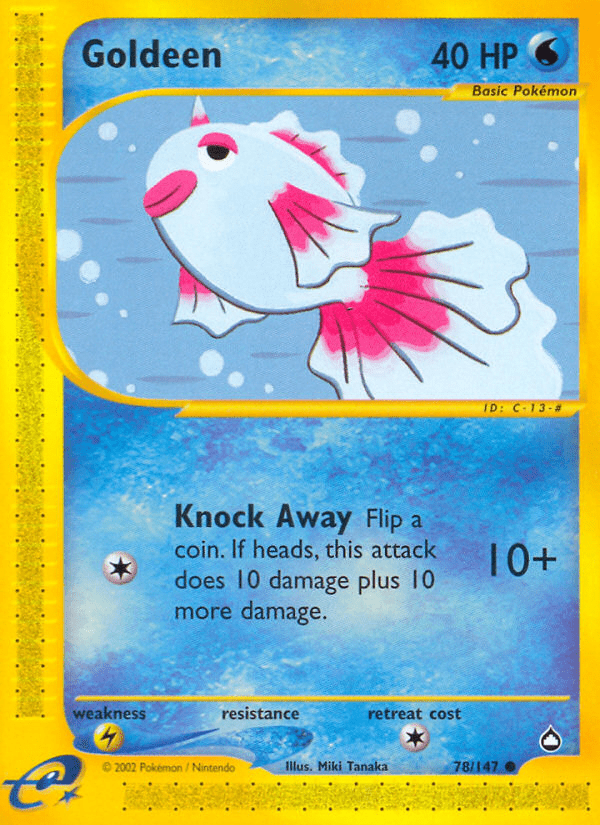 Goldeen (78/147) [Aquapolis] Pokemon Single Pokémon  | Multizone: Comics And Games