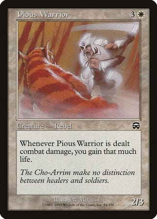 Pious Warrior [Mercadian Masques] MTG Single Magic: The Gathering  | Multizone: Comics And Games